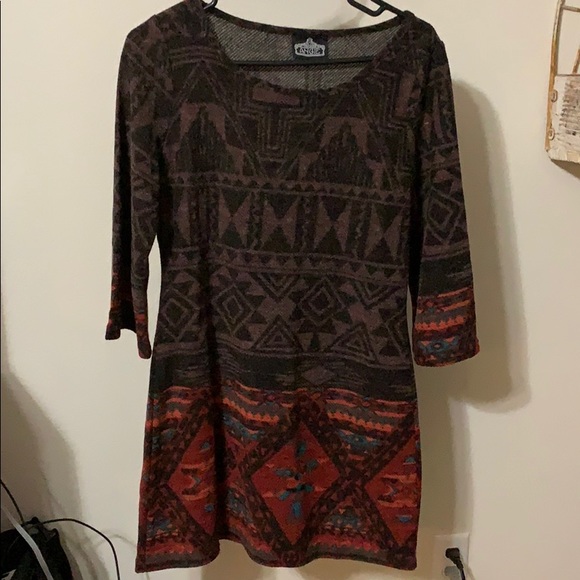 Angie Dresses & Skirts - Boutique Aztec pattern dress